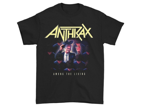 Camiseta ROCKINSTONE Ántrax entre los vivos (Algodón - XL)