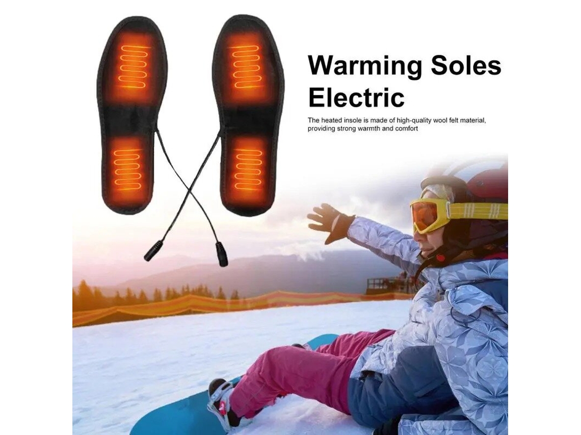 41-42tengoo Plantillas Térmicas Recargables Por Usb Impermeables Para Invierno Ideales Para Motociclismo Ciclismo Esquí Y Senderismo