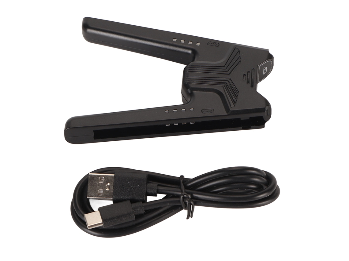 Empuñadura De Carga Para Joy-con Switch Oled Con Luz Led Tipo C Mango Cómodo Negro