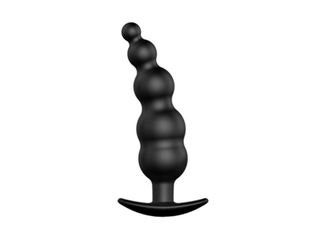 Plug Anal Burbujas Silicona Negro PRETTYLOVE