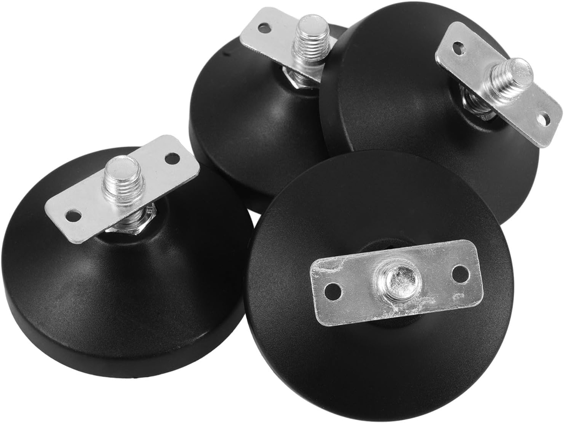 4 Soportes De Acero Y 4 Soportes De Goma Ajustables Para Muebles Para Una Fácil Instalación.
