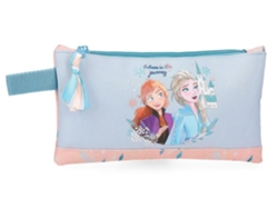 Disney Estuche Escolar Frozen Believe Inthe Journey Poliéster Azul Claro