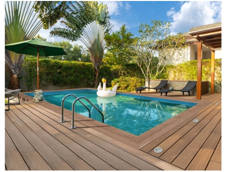 Piscina de madera rectangular " Panama "- 6.20 x 4.10 x 1.45 m HABITAT ET JARDIN