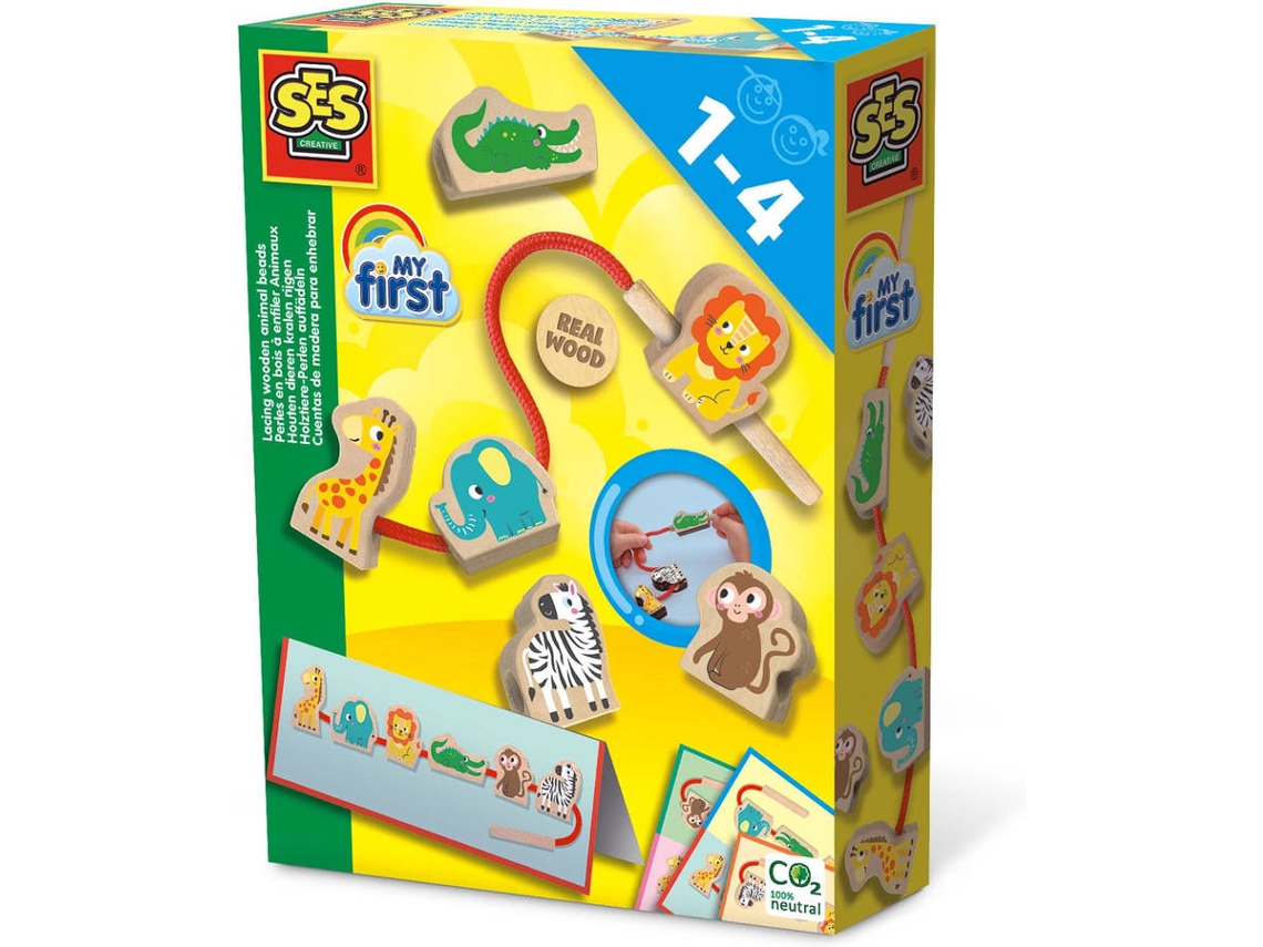 Juego Criativo SES Animales de Madera (Edad Minima: 12 meses)
