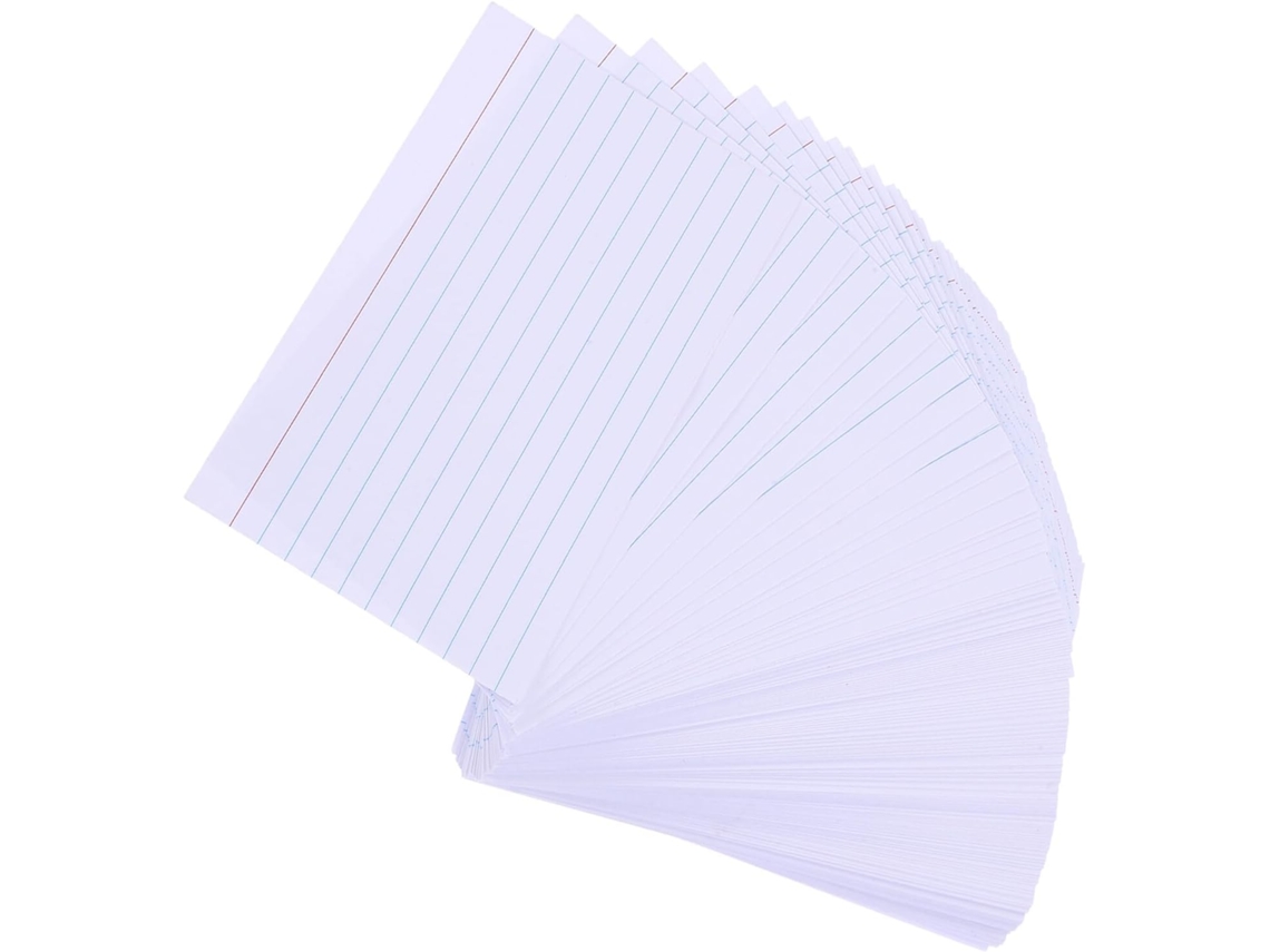 Tarjetas De Vocabulario Estadounidense De 3 X 5 Pulgadas, 200 Hojas Rayadas