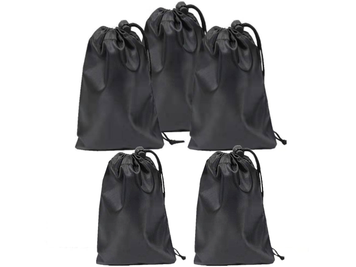 Bolsas de almacenamiento con cordón, paquete de 5, 33 x 40 cm