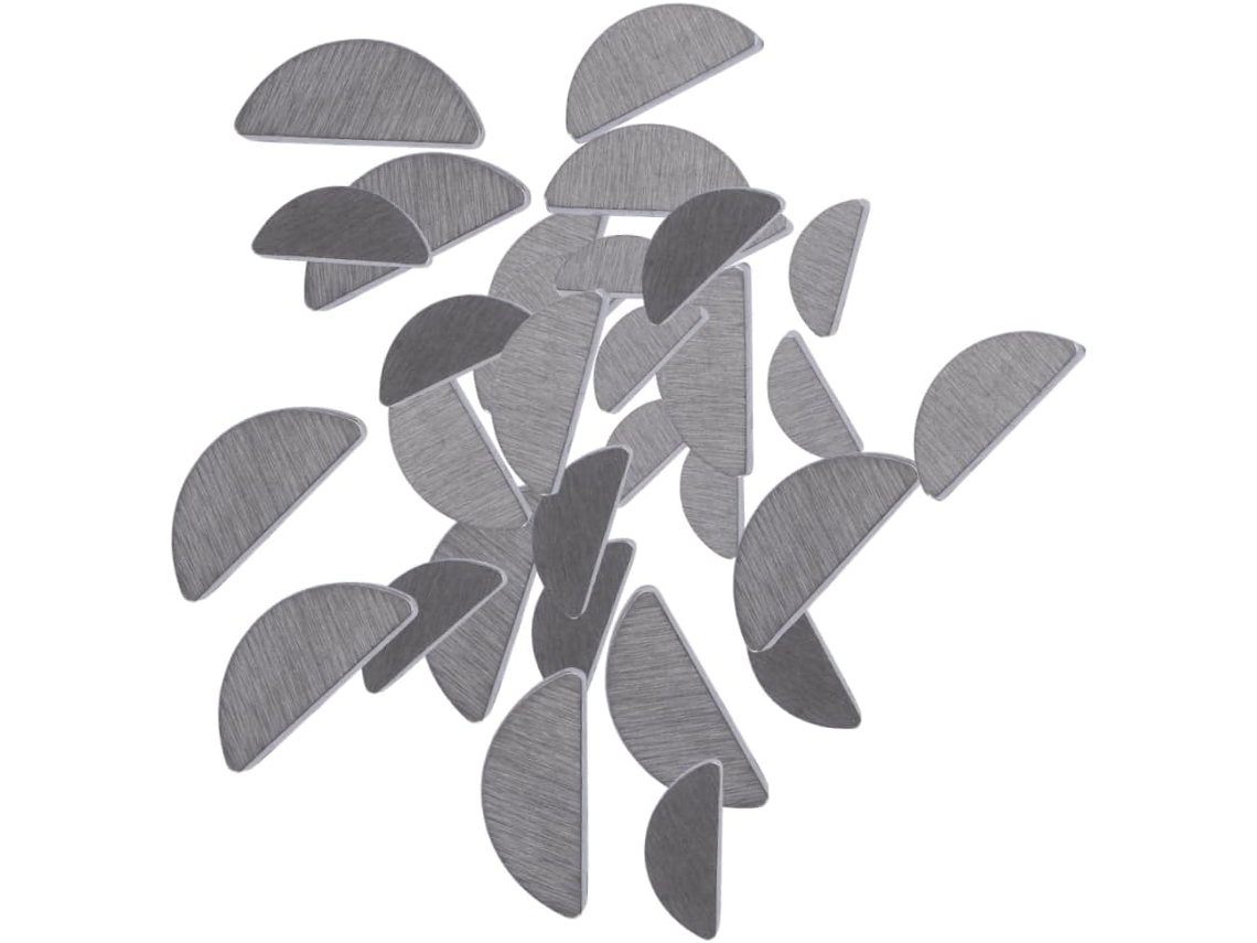 80 Chavetas Woodruff De Acero Inoxidable Para Poleas Y Ejes De Transmisión De Varios Tamaños.