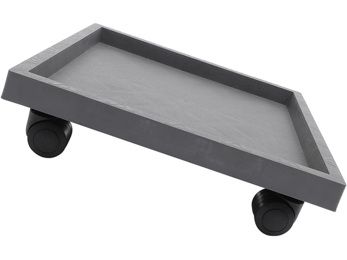 Soporte Para Plantas Con Ruedas, Bandeja Cuadrada De 290 Mm, Ruedas Lisas Para