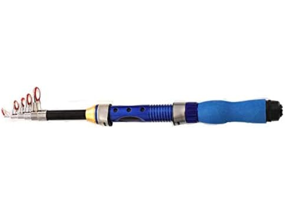 2. Caña de pescar telescópica portátil mini con rueda Gokoco y caña de pescar telescópica con rueda