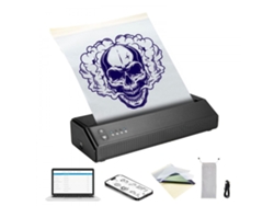Impresora de transferencia de tatuajes inalámbrica Bluetooth Tekmaquinas con 10 papeles