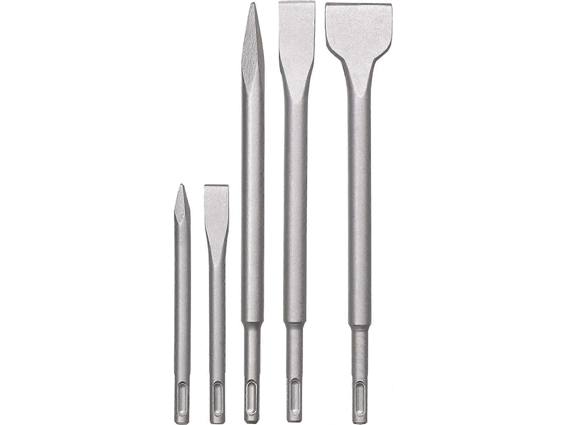 Set De Cinceles Para Martillo Perforador, Set De Cinceles Para Piedra Y Concreto En Caja Plástica