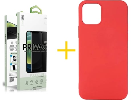 Carcasa + Protector de Pantalla para iPhone 11 Pro SKYHE Rojo