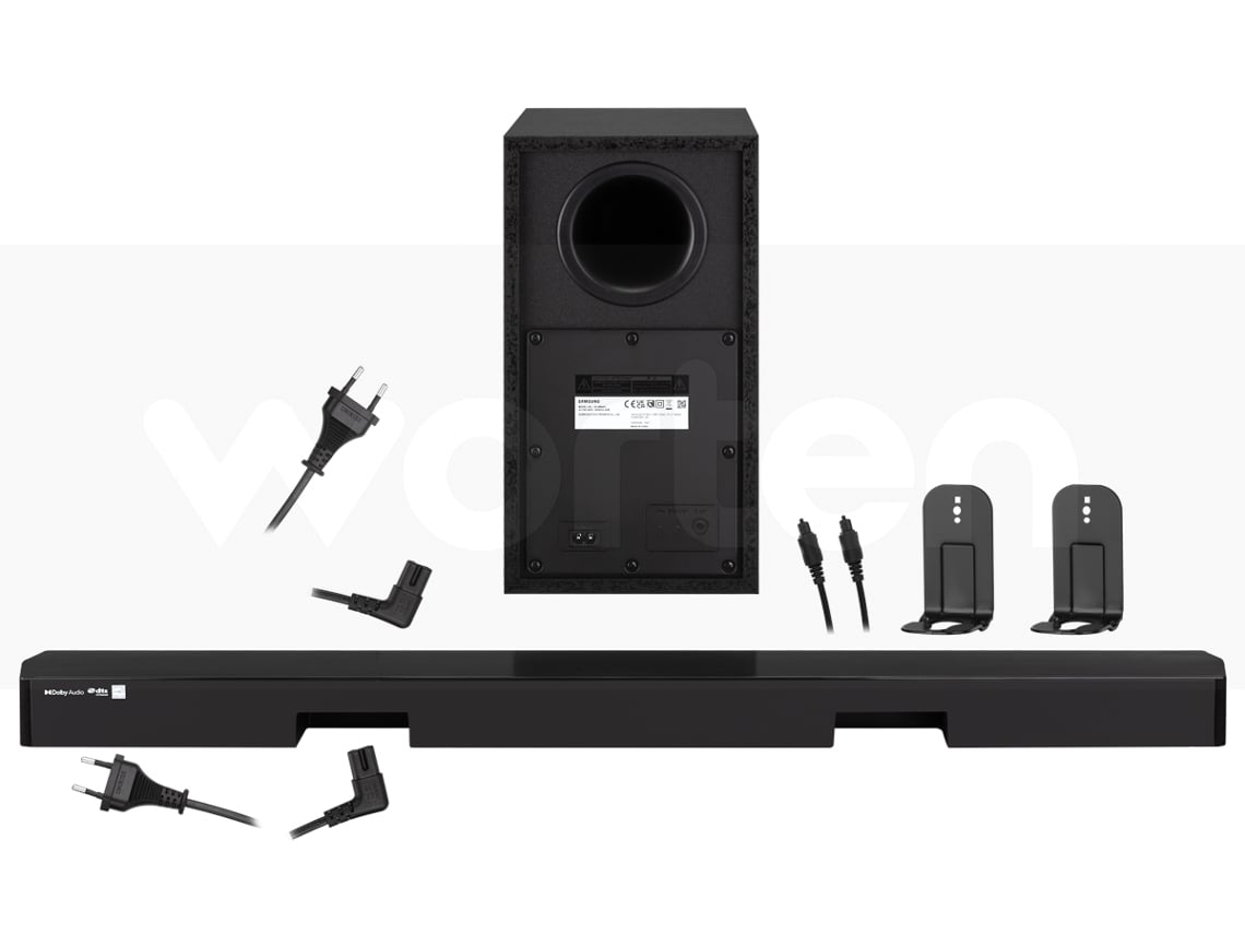 Soundbar SAMSUNG HWB450/ZF (2.1 300 W Subwoofer Inalámbrico