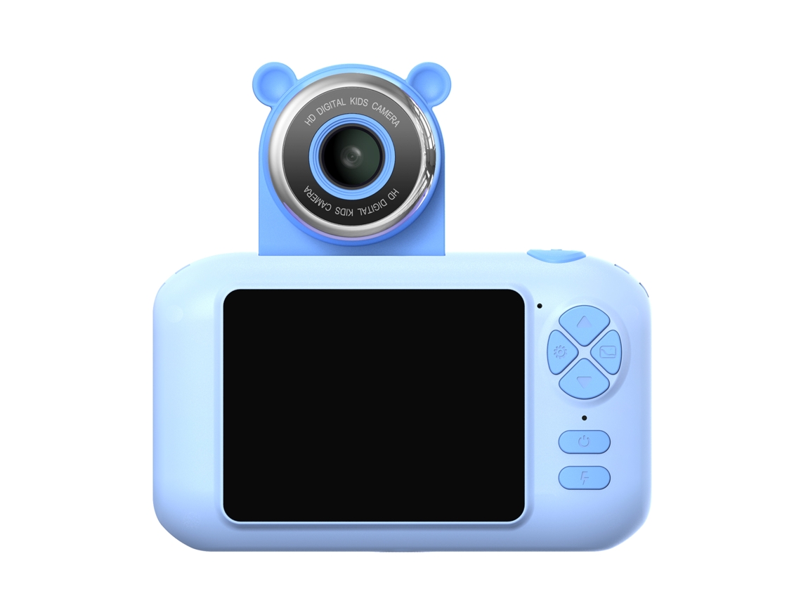 Cámara Para Niños 1080p Cámara Digital De Alta Definición Con Lente Giratoria 180°, Pantalla De 2.4'' Para Niños Y Niñas