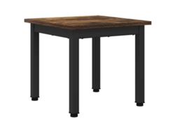 Mesa de centro en madera procesada de roble ahumado MAISON EXCLUSIVE 40x40x36 cm