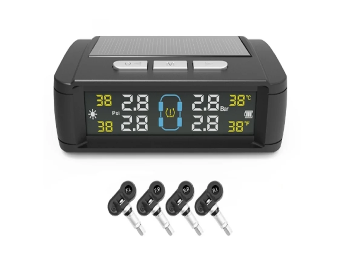 Sistema De Vigilancia De Neumáticos Versátil, Solución De Monitoreo Con Múltiples Alertas, Con Opciones De Carga Solar Y Usb Para Energía Continua, Co