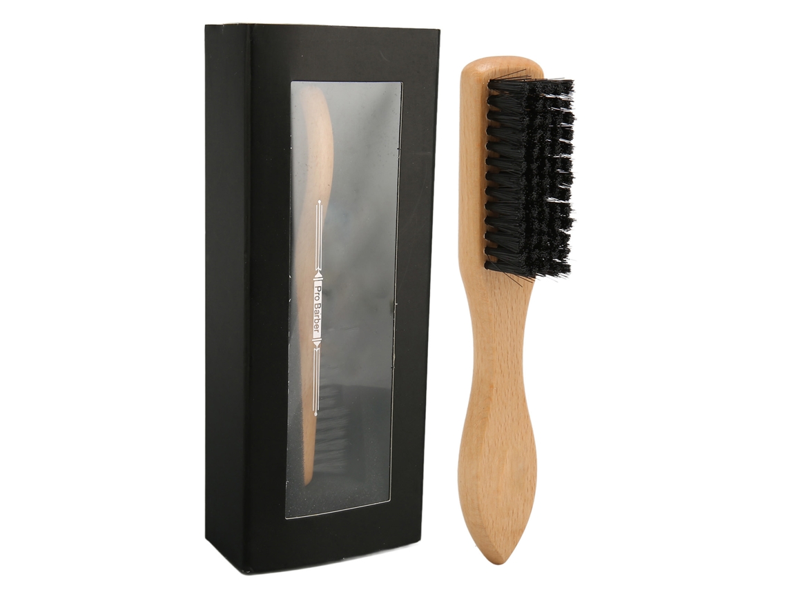 Cepillo Para Barba De Hombre Con Cerdas De Nailon Y Mango De Madera: Suaviza Y Favorece El Crecimiento De La Barba.