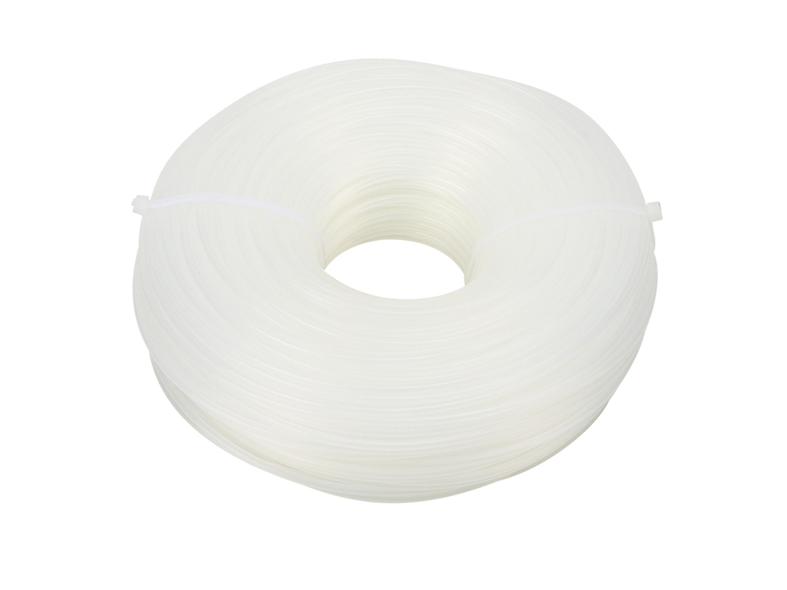 Hilo De Nailon Blanco Para Desbrozadora, 2,65 Mm X 70 M, Para Cortacésped.