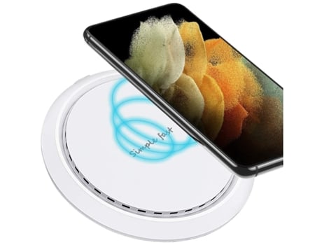 Cargador Sem Almofada Carregamento para iPhone 11 Pro/12 Pro Max/SE/XS/12 Mini YIZHOOD Seda Blanco