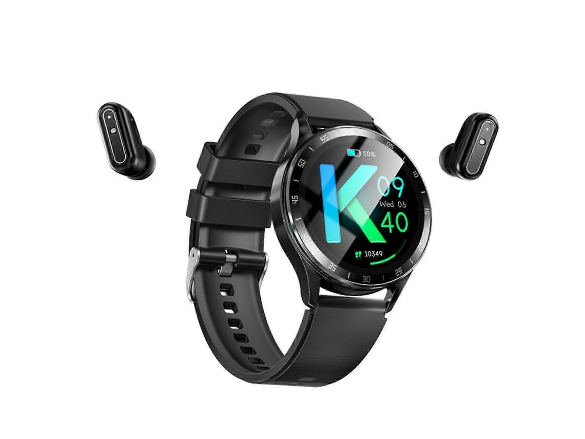 Reloj inteligente 2 en 1 con auriculares, reloj inteligente, auriculares Bluetooth verdaderamente inalámbricos, Ly Ebike