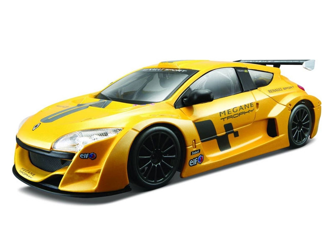 Coche Coleccionable BBURAGO Renault Megane Trophy Amarillo (Edad Mínima: 3 Años)
