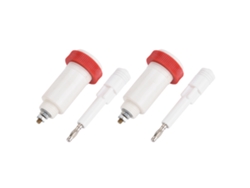 Conectores Banana De Alta Tensión De 10 Kv: Enchufes Y Tomas De Corriente Blancos Y Rojos.