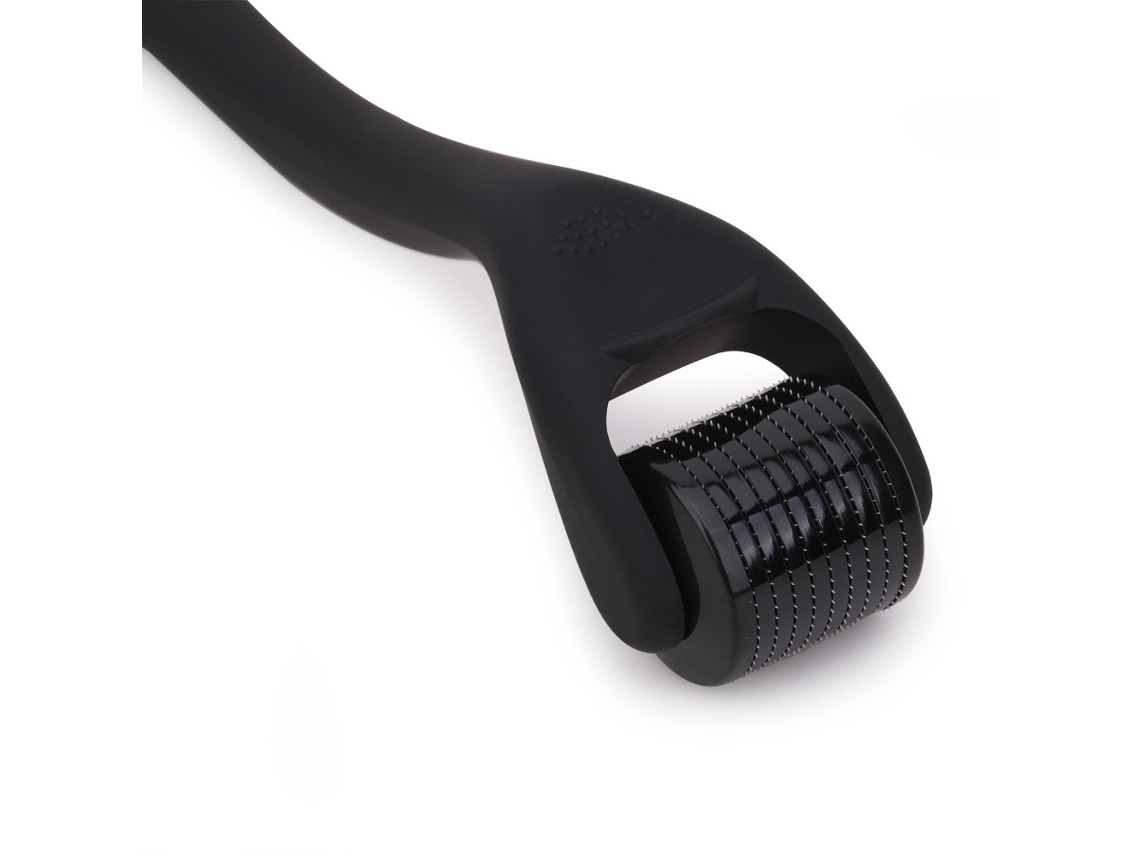 Rodillo de microagujas de aleación de titanio 540 para reparación facial, 0,2 mm, negro
