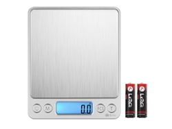 Báscula Cocina 3kg×0,1g Con Tara Y Conteo Para Alimentos, Joyas, Sellos Y Oro.