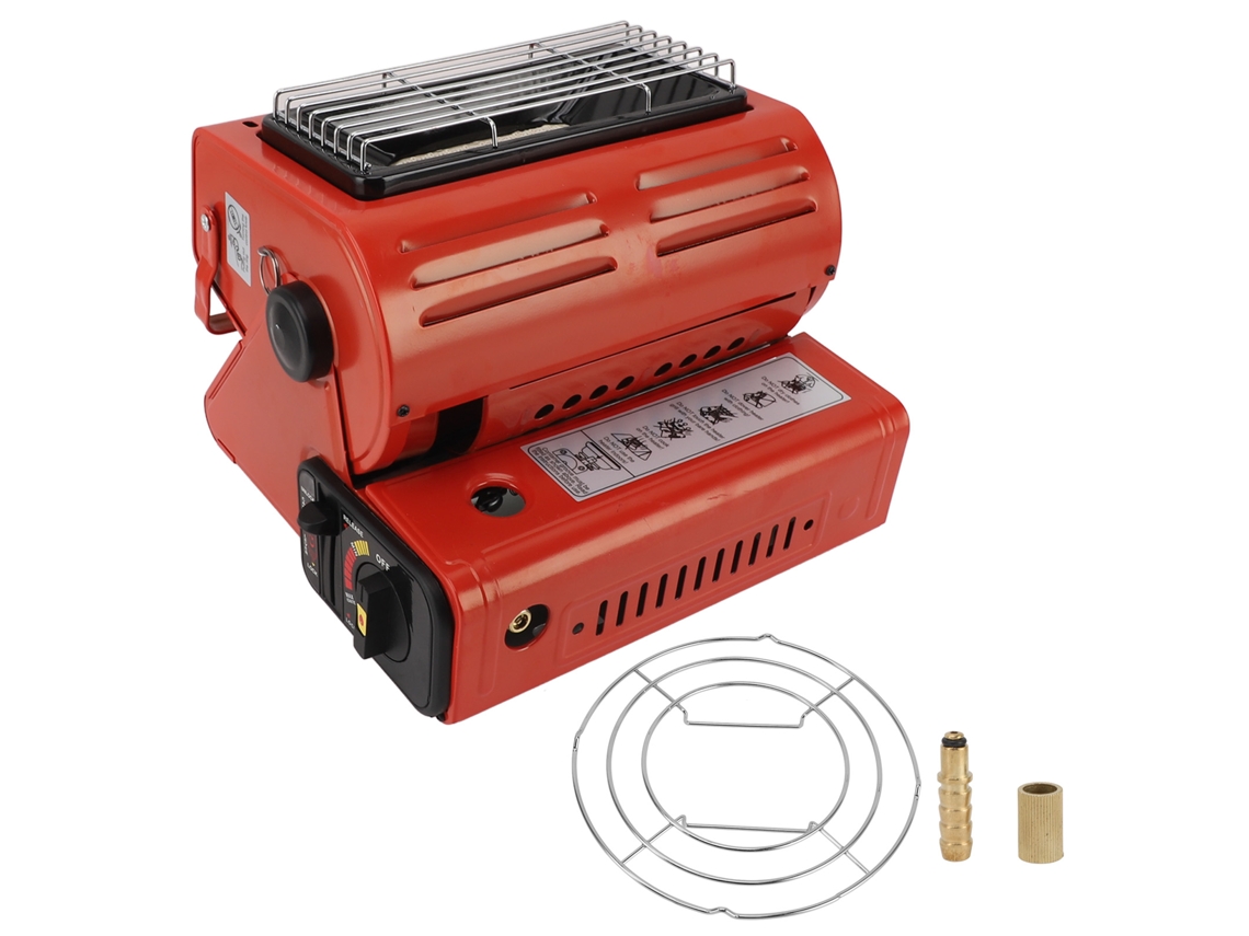 Calentador de gas portátil de 1300 W y 90 g/h de butano para cocina de camping de emergencia.