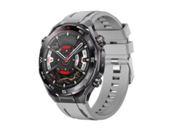 Bracelete Para Huawei Watch Ultimate 2 - Silicone Cor Única - Fivela De Pino Prateada Cinza
