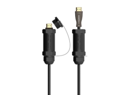 Cable Hdmi Con Armadura 2.1 8K AISENS A153-0614/ Hdmi Macho Hdmi Macho/ 100M/ Negro