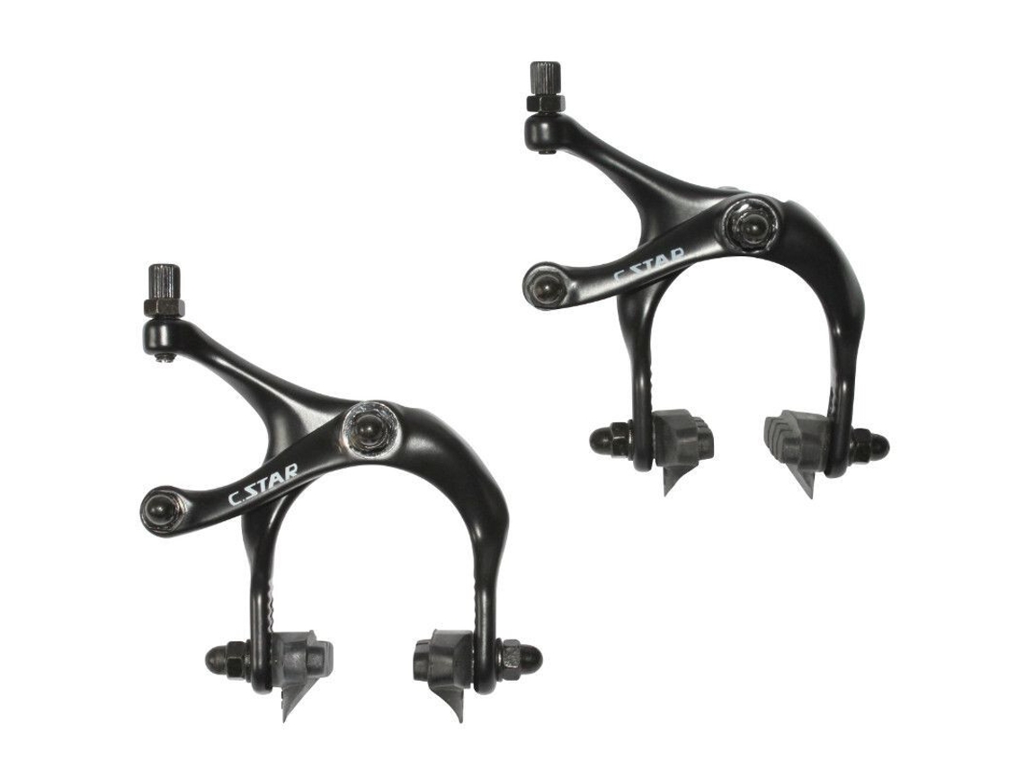 Par de pinzas de freno de aluminio anodizado para ruedas NEWTON 700