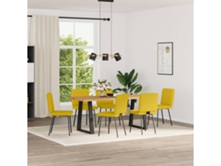 Maison Exclusive - Sillas De Comedor 6 Unidades Terciopelo Amarillo