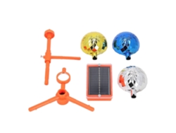 Reflector solar Yunzii para pájaros, con sonido y luz, para patio exterior, con forma de V, giratorio y colorido.