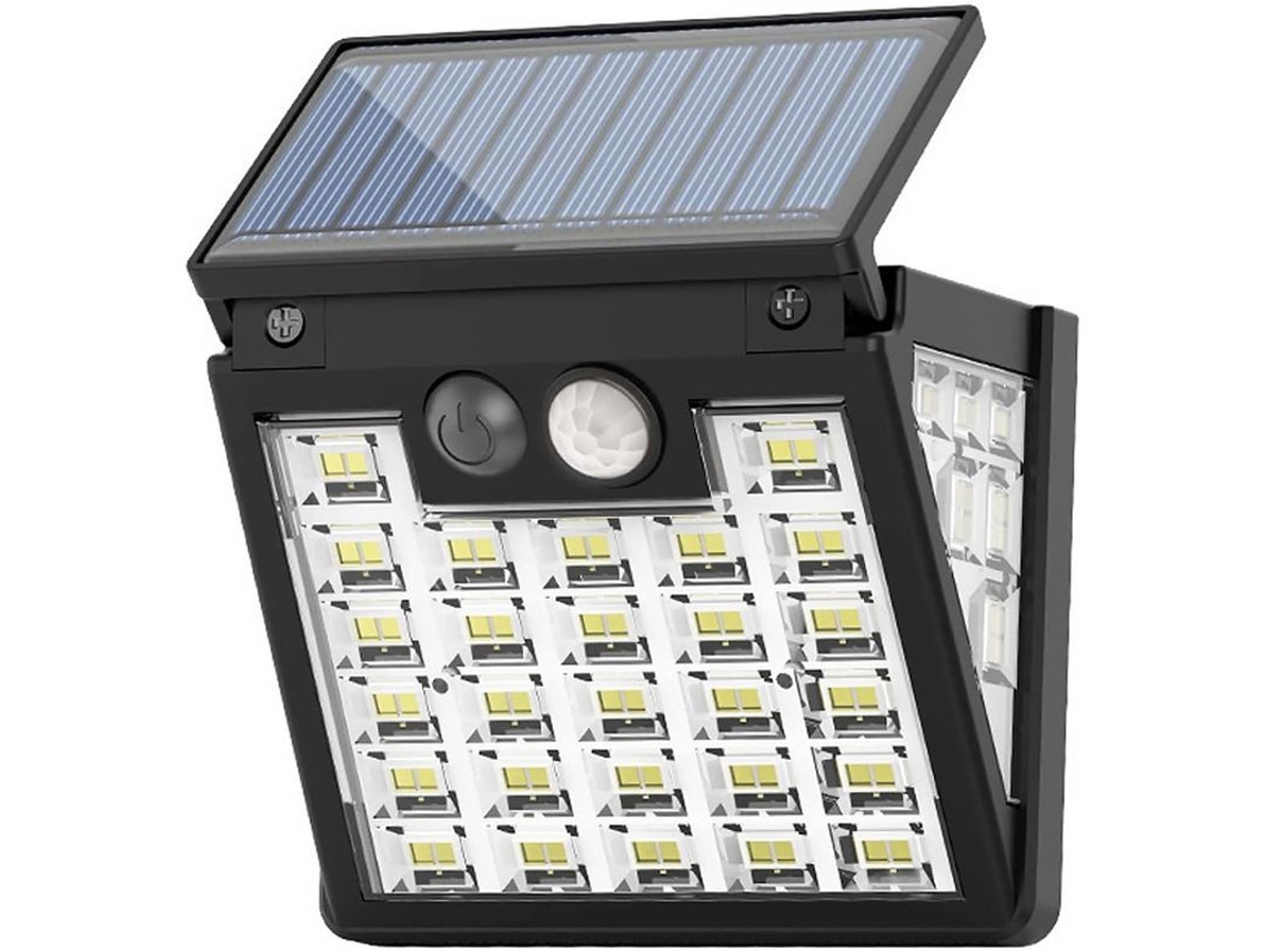 Luz Solar Exterior Con Sensor De Movimiento Led 3 Modos Ip65 Impermeable Pared Jardín Ángulo 270°