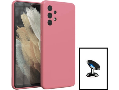Kit Carcasa + Soporte Samsung Galaxy A13 PHONECARE Rosa