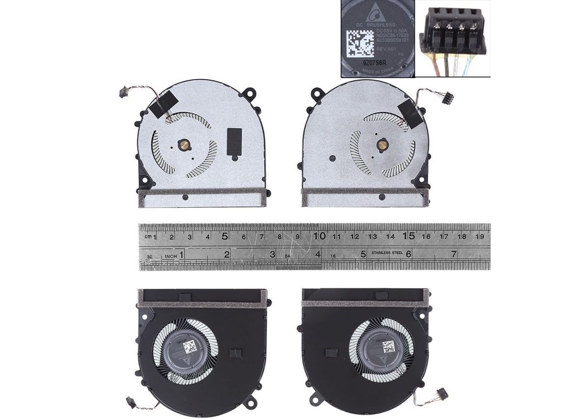 Ventilador compatible con portátil Xiaomi Pro 15.6 Cpugpu Org