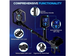 Detector De Oro Souterrain Pliable Portable, Affection Lcd, De Métaux Portatif Extérieur