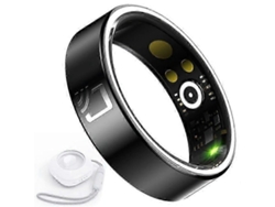 Anillo inteligente Nostalgia88 para monitorizar el sueño y la frecuencia cardíaca, fabricado en cerámica y resina, con estuche de carga. (17,3 mm a 22,2 mm)