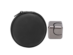 Juguete Antiestrés Para Dedos, Aleación De Aluminio Giratoria, Herramienta Divertida Para Aliviar La Ansiedad, Gris Metalizado.
