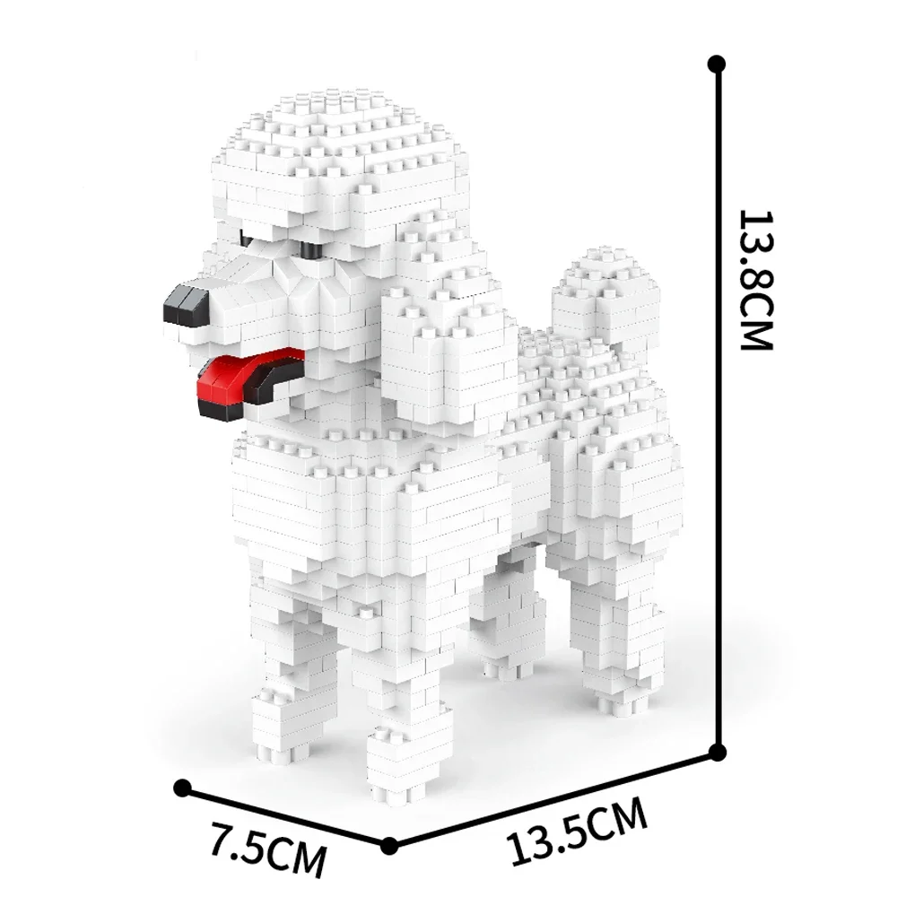 Juego De Bloques De Construcción De Juguete En Forma De Mini Perro, Adecuado Para Niños, Niñas Y Adultos Principiantes.
