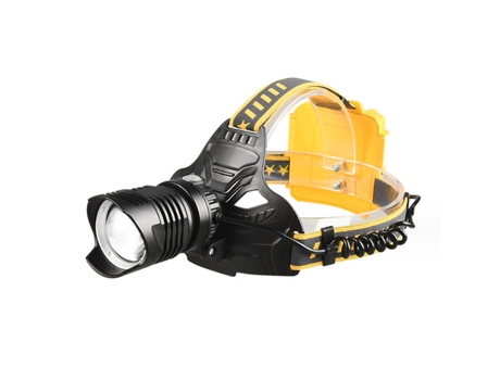 Linterna frontal, faro táctico Chronus de 4 modos, lámpara frontal impermeable para adultos, senderismo, camping y faros exteriores (negro) BISBISO...