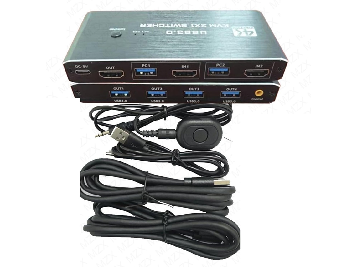 Hub Usb 3.0 Conmutador, Compatible Con 4k, Selector, Estación De Acoplamiento 2