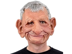 Máscara Realista De Cabeza De Anciano En Látex Para Carnaval, Halloween Y Cosplay.