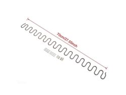 Resortes Repuesto Sillón Sofá Acero 4mm Largos 45 70cm Con Herrajes Clip Ffq70 Cmplata
