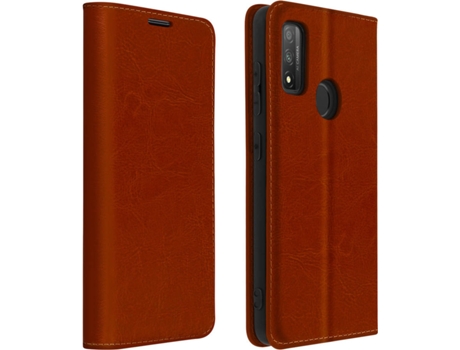Funda Huawei P smart 2020 AVIZAR Cartera Marrón