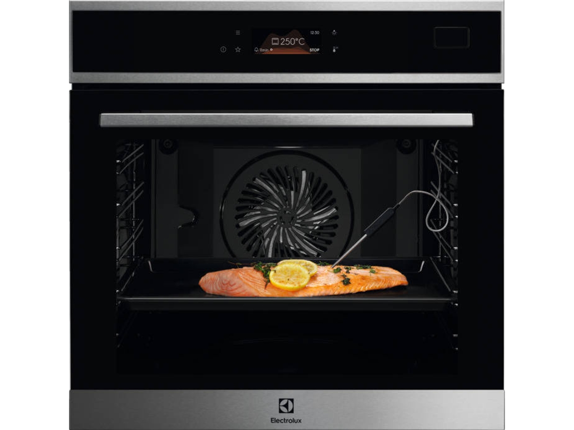 Horno de vapor ELETROLUX Serie 800 SteamBoost EOB8S09X (70 L - hidrolítico - negro/inox)