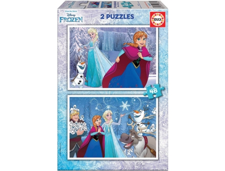 Puzzle EDUCA 2x Puzzle 48 Frozen (Edad Mínima: 3 Años - 96 Piezas)