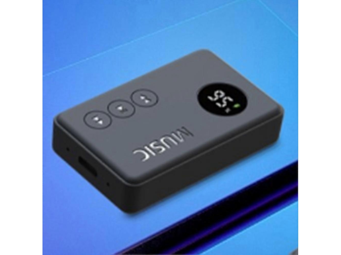 Receptor Bluetooth 5.3, transmisor 2 en 1, pantalla LED, adaptador auxiliar Bluetooth para coche, transmisor de audio inalámbrico Rosewell