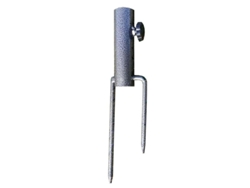 Base De Paraguas De Hierro Con Clavo Para Suelo, Accesorio Para Paraguas, Diámetro Aplicable 28-32mm, Acero Negro Dorado